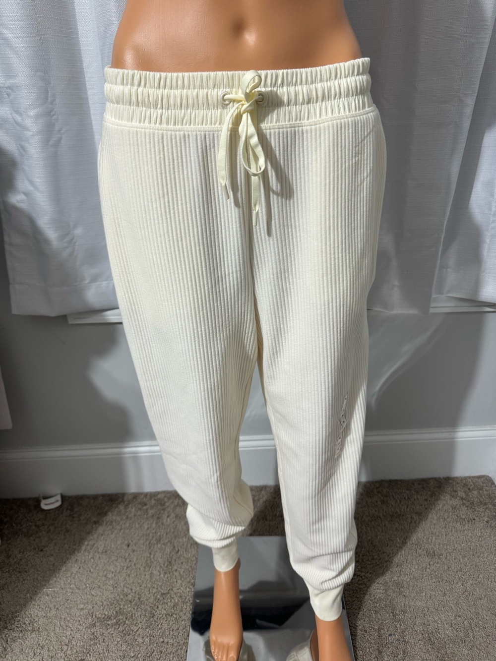 Cool DSG size M cream drawstring Ottoman joggers pockets new